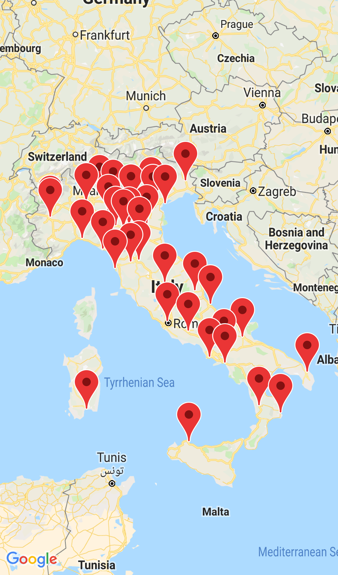 italy map